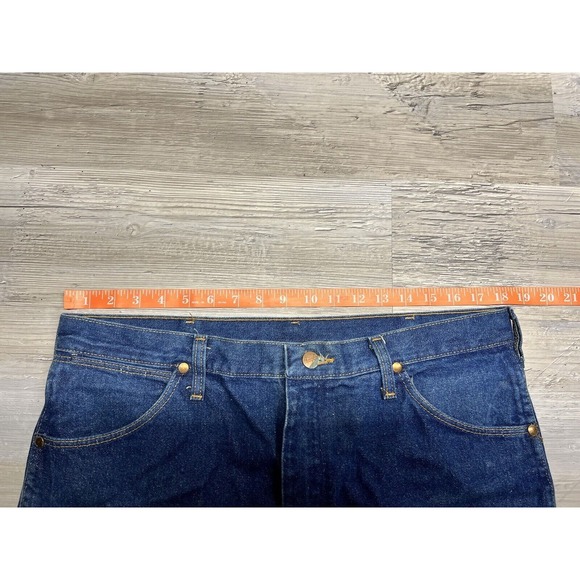 Vintage Wrangler Raw Denim Men's Straight Leg Jeans Made In‎ USA 36x32 - Picture 9 of 10